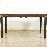 Antique French Art Deco Mahogany Wood Dining Table or Desk, 1930s