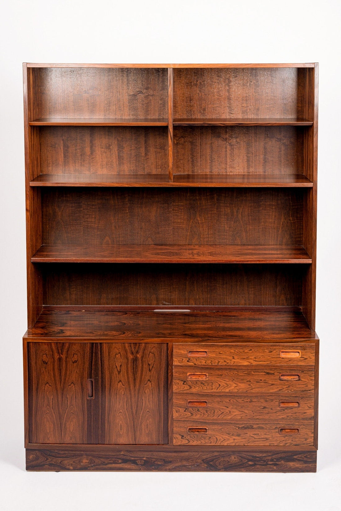 Mid Century Danish Bookcase in Rosewood by Carlo Jensen