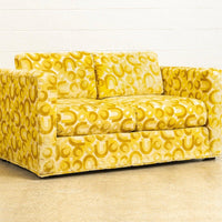 Vintage Mid Century Mod 1970s Yellow Loveseat Sofa, 1970s, Matching Lounge Chair Available