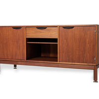 Mid Century Wood Credenza or Media Console by Jens Risom