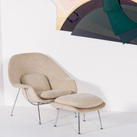 Mid Century Womb Lounge Chair & Ottoman by Saarinen for Knoll, 1960s
