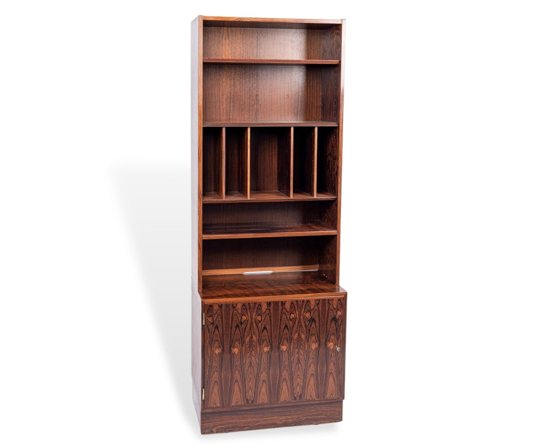 Mid Century Danish Bookshelf Cabinet in Rosewood by Carlo Jensen