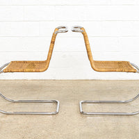 Vintage Mid Century Bauhaus Mies van der Rohe MR 10 Cantilever Side Chairs by Stendig, Set of 4