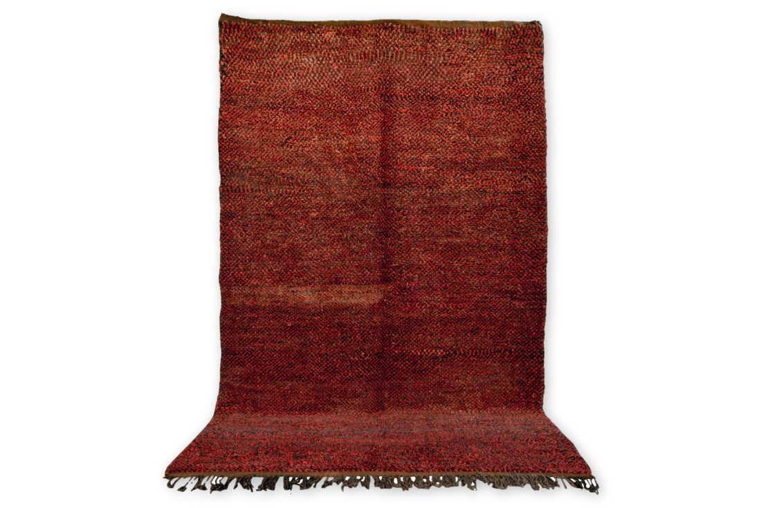 Vintage Moroccan Large Red Berber Wool Floor Rug