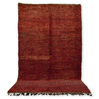 Vintage Moroccan Large Red Berber Wool Floor Rug