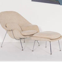 Mid Century Womb Lounge Chair & Ottoman by Saarinen for Knoll, 1960s