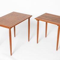 Mid Century Danish Modern Teak Wood Side Nesting Tables