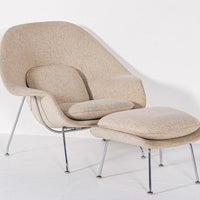 Mid Century Womb Lounge Chair & Ottoman by Saarinen for Knoll, 1960s