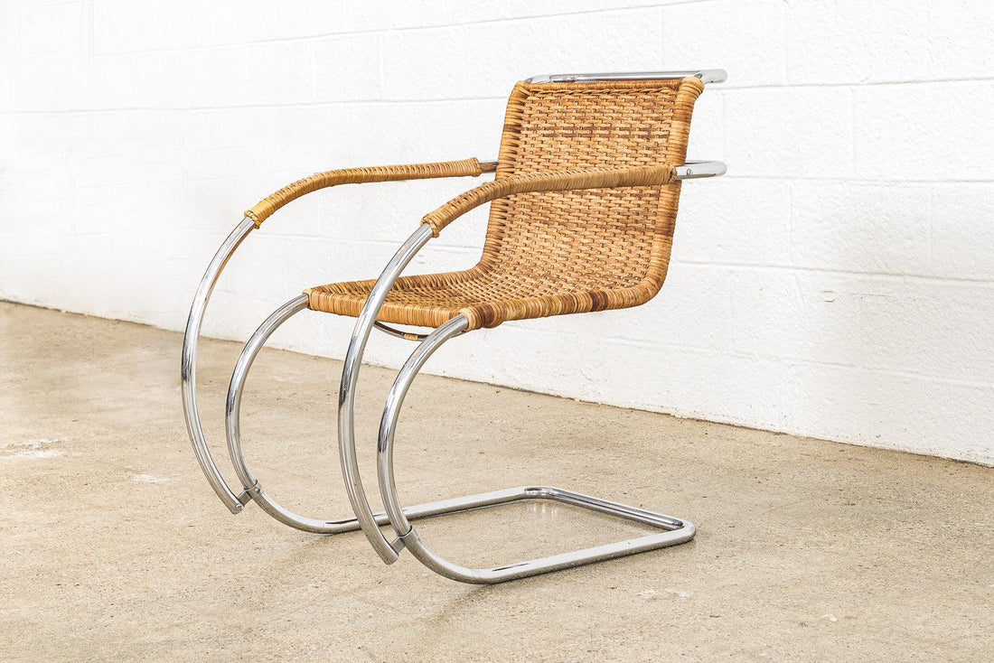 Vintage Mid Century Bauhaus MR 20 Cantilever Arm Chair by Mies van der Rohe for Stendig