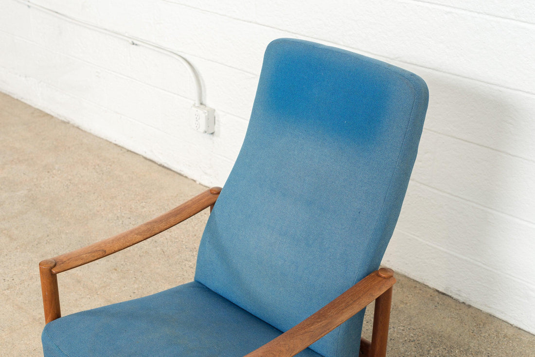 Mid Century Swedish Modern Folke Ohlsson for DUX (attr.) Reclining Lounge Chair