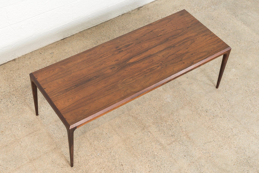 Vintage Danish Modern Johannes Andersen Rosewood Coffee Table