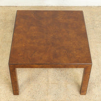 Mid Century John Widdicomb Square Burl Wood Coffee Table