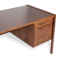 Vintage Mid Century Wood & Laminate Desk by Jens Risom