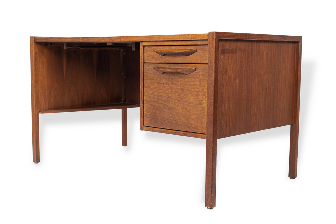 Vintage Mid Century Wood & Laminate Desk by Jens Risom