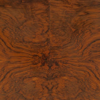 Antique Art Deco Burl Rosewood & Maple Dining Table, 1930s