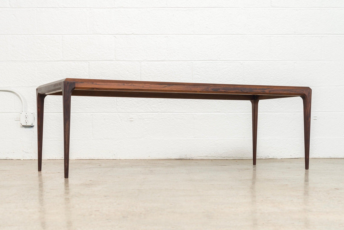 Vintage Danish Modern Johannes Andersen Rosewood Coffee Table