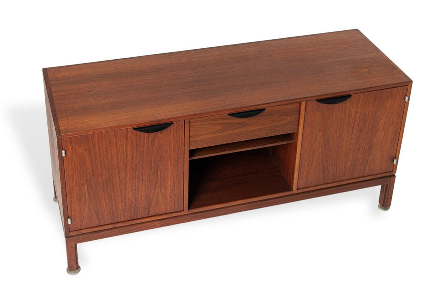 Mid Century Wood Credenza or Media Console by Jens Risom