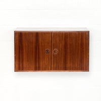 Mid Century Danish Modern Rosewood Wall Mounted Cabinet or Floating Shelf, 1960s