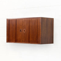 Mid Century Danish Modern Rosewood Wall Mounted Cabinet or Floating Shelf, 1960s