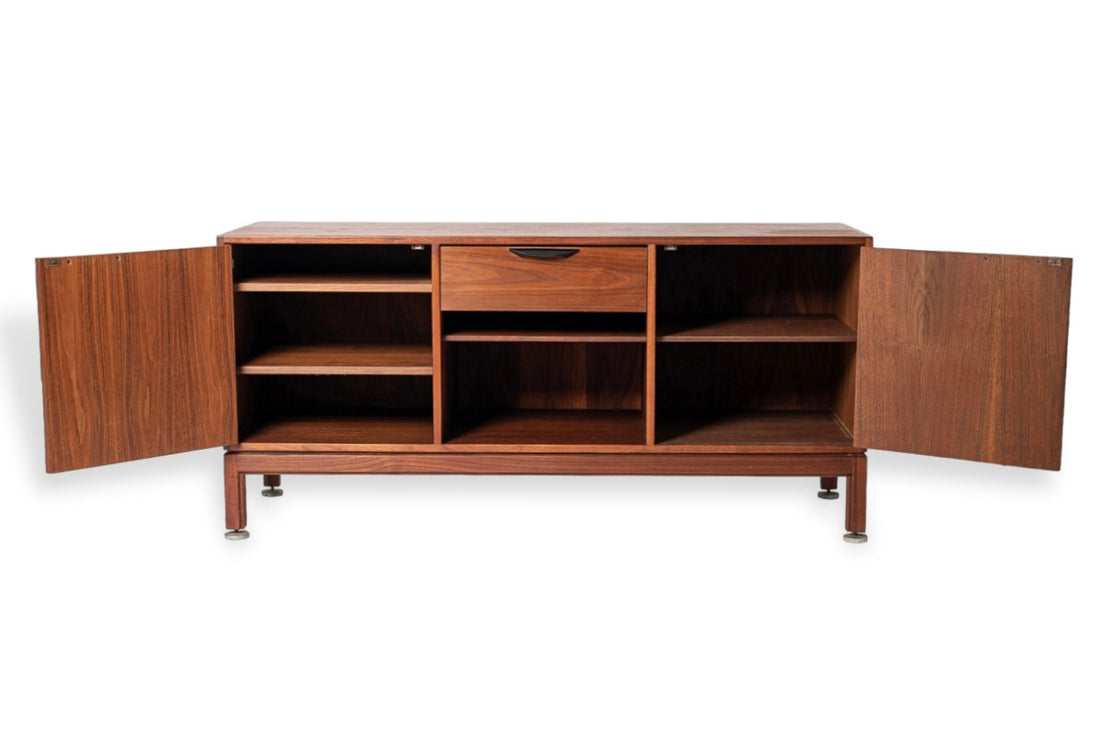 Mid Century Wood Credenza or Media Console by Jens Risom