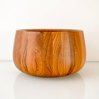 Vintage Mid Century Dansk Walnut Wood Decorative Bowl