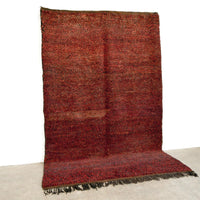 Vintage Moroccan Large Red Berber Wool Floor Rug