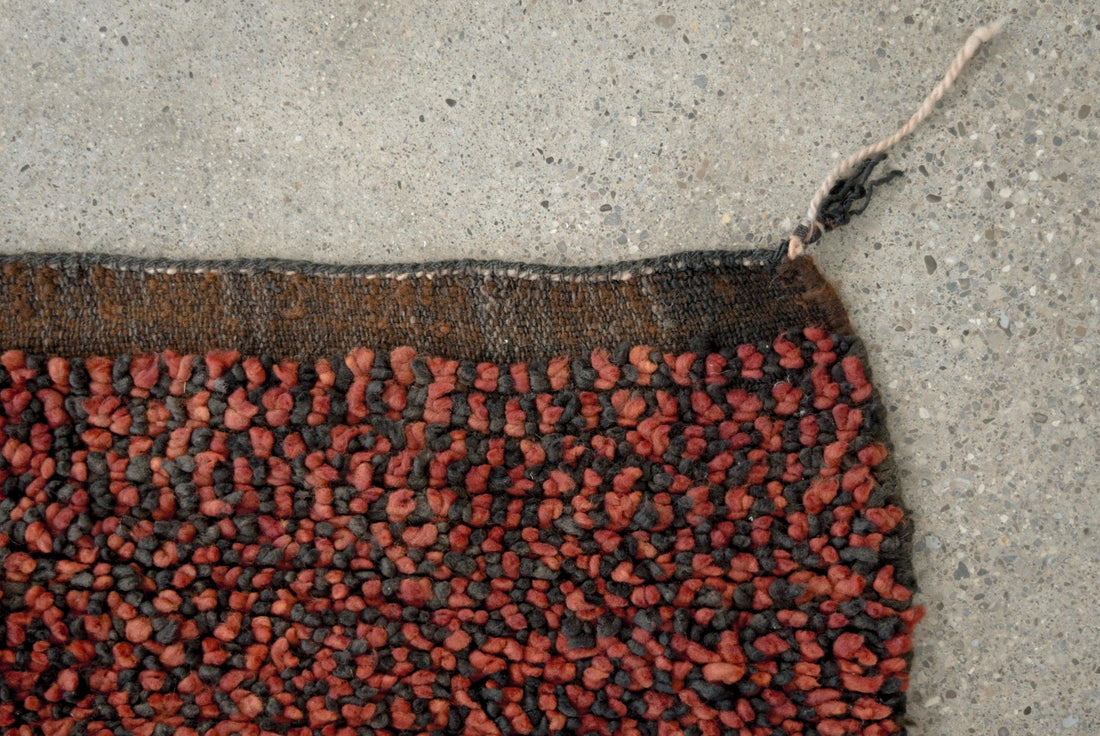 Vintage Moroccan Large Red Berber Wool Floor Rug