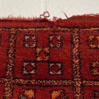 Vintage Moroccan Red Boujad Wool Floor Area Rug