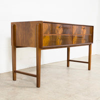 Mid Century Burl Wood Sideboard Credenza, 1960s