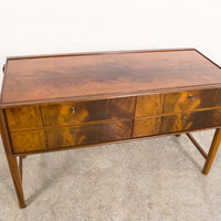 Mid Century Burl Wood Sideboard Credenza, 1960s