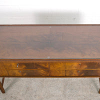 Mid Century Burl Wood Sideboard Credenza, 1960s