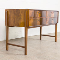 Mid Century Burl Wood Sideboard Credenza, 1960s