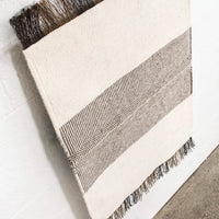 Mid Century Artisan-Crafted Handwoven Wool Accent Floor Rug