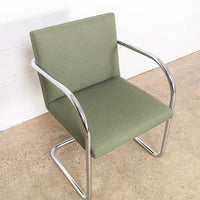 Mies van der Rohe Bauhaus Green Brno Tubular Cantilever Chairs