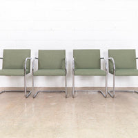 Mies van der Rohe Bauhaus Green Brno Tubular Cantilever Chairs