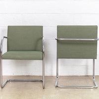 Mies van der Rohe Bauhaus Green Brno Tubular Cantilever Chairs