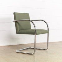 Mies van der Rohe Bauhaus Green Brno Tubular Cantilever Chairs