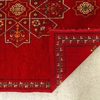 Vintage Mid Century Moroccan Red Berber Wool Floor Rug