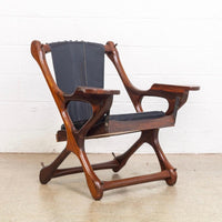 Mid Century Mexican Modern Swinger Lounge Chair with Ottoman by Don Shoemaker