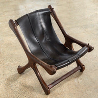 Mid Century Mexican Modern Don Shoemaker Rosewood & Leather Sling Chair