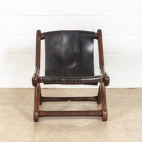 Mid Century Mexican Modern Don Shoemaker Rosewood & Leather Sling Chair