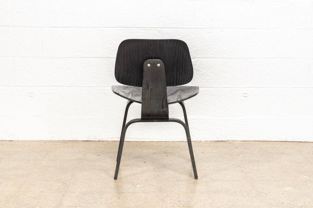 Vintage Mid Century Eames for Herman Miller Black DCW Plywood Chair, 1950s