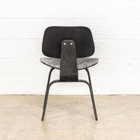 Vintage Mid Century Eames for Herman Miller Black DCW Plywood Chair, 1950s