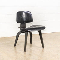 Vintage Mid Century Eames for Herman Miller Black DCW Plywood Chair, 1950s