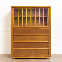 Mid Century Robsjohn-Gibbings for Widdicomb Walnut Secretary Cabinet