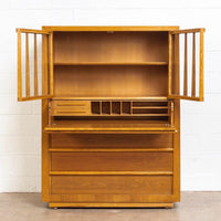 Mid Century Robsjohn-Gibbings for Widdicomb Walnut Secretary Cabinet