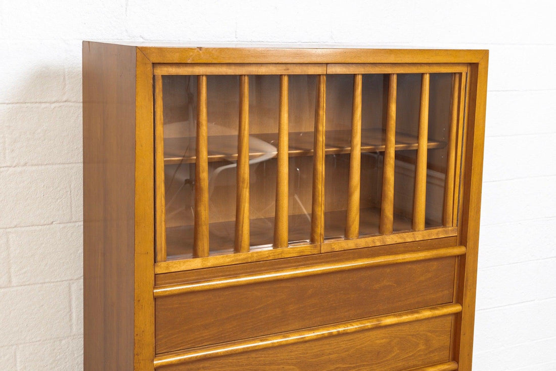 Mid Century Robsjohn-Gibbings for Widdicomb Walnut Secretary Cabinet