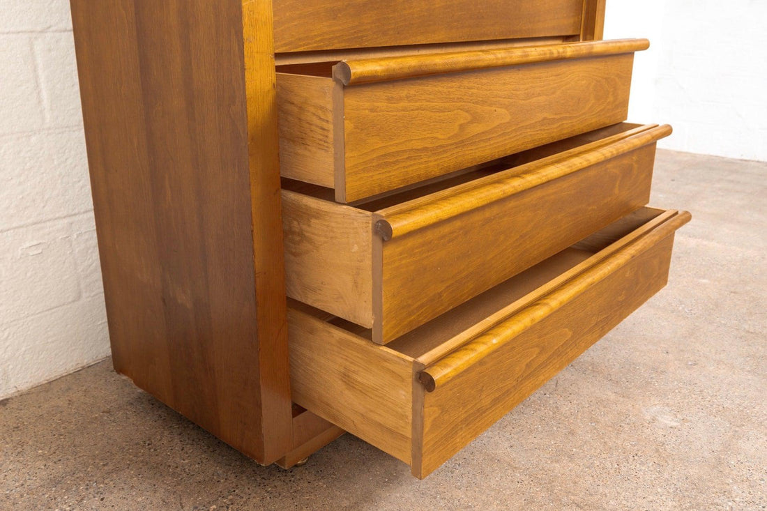 Mid Century Robsjohn-Gibbings for Widdicomb Walnut Secretary Cabinet