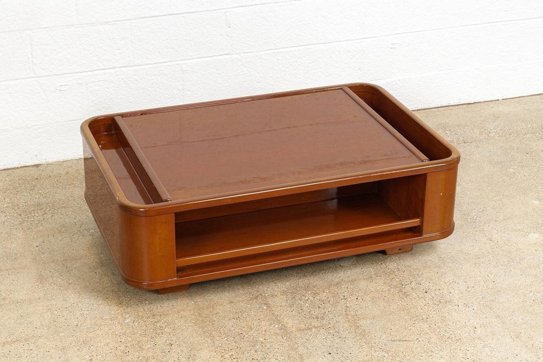 Mid Century Mod Italian Lacquered Wood Coffee Table