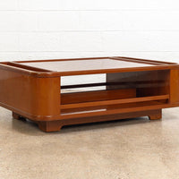 Mid Century Mod Italian Lacquered Wood Coffee Table